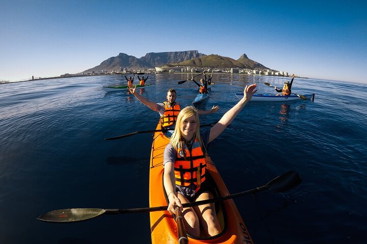 Best views of Cape Town are from a kayak!